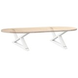 thumbnail of Helloshop26 - Lot de 2 pieds de table basse design moderne ajustable 70 x 30 cm en acier blanc 02_0056979