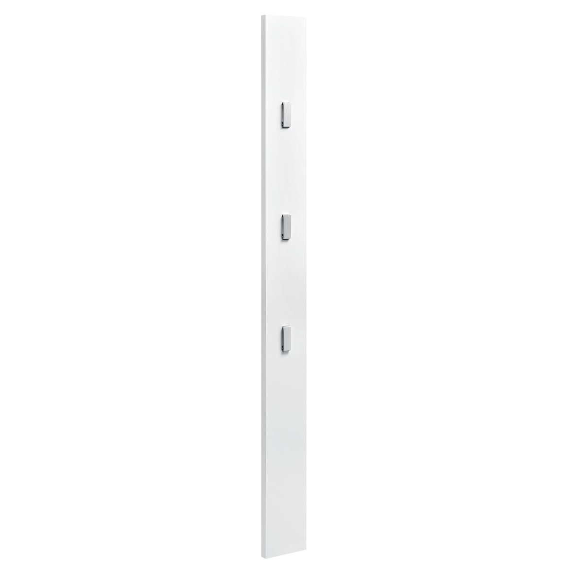 Helloshop26 - Perchero para armario 170 cm ganchos para ropa de pared panel de pared blanco 03_0002143