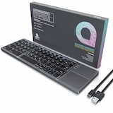 thumbnail of Aplic faltbare Mini Bluetooth Tastatur mit Touchpad - faltbares Keyboard im Super Slim Design
