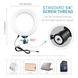 thumbnail of Kit Vlogging Ring Light 16cm Avec Trépied Et Support Double Téléphone YONIS
