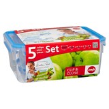 thumbnail of Emsa Frischhaltedosen Clip & Close 5er-Set, Polypropylen, rechteckig, blau