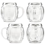 thumbnail of 6x Football Biergläser 0,5L geeicht Pille-Relief 6 Personen Bierkrüge aus Glas