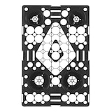 thumbnail of Kunststoffpalette 60 x 40 cm 1/4 Europalettenmaß Displaypalette