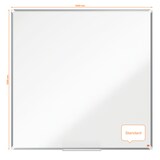 thumbnail of Pizarra NOBO Premium Plus melamina 1200x1200mm, blanco