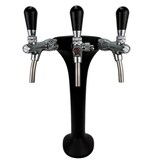 thumbnail of BieTal® Classic Cobra Schanksäule Zapfsäule 3-leitig 7mm schwarz & Schankhähne