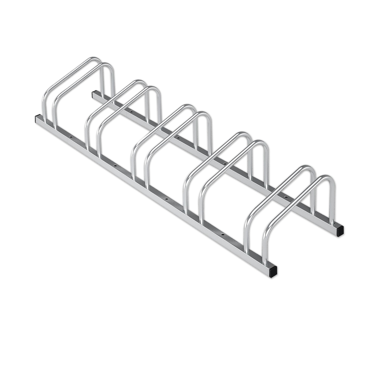 Fahrradständer Linus - Silber - Zur Boden- oder Wandmontage // für 5 Fahrräder