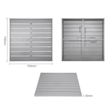thumbnail of Bolero Hellgraue Quadratische Aluminium Tischplatte 700Mm