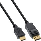 thumbnail of InLine® DisplayPort zu HDMI Konverter Kabel,  4K/30Hz, schwarz, 10m