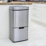 thumbnail of Kitchen Move Poubelle automatique tri sélectif NARVIK 75L Acier inoxydable Argent