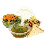 thumbnail of 50x Salatschalen rund O 17,6 x 4,8 cm schwarz 500 ml (PET)