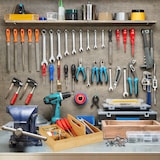 thumbnail of Relaxdays Schreibtisch Organizer aus Bambus, Stiftehalter für Büro und Zuhause, 5 Fächer, HBT 12,5x32,5x20,5 cm, natur