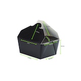thumbnail of PACKNWOOD - 450uds - Caja almuerzo negra 600ml 130x105x65mm - 210BIO1N