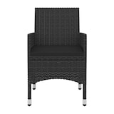 thumbnail of vidaXL 3-tlg. Garten-Essgruppe mit Auflagen Poly Rattan und Glas