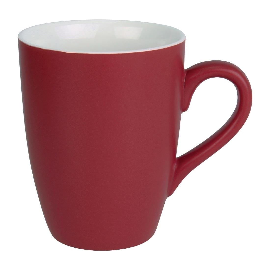 Olympia Pastel mok rood 34cl (6 stuks)