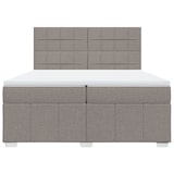 thumbnail of vidaXL Boxspringbett mit Matratze Taupe 200x200 cm Stoff
