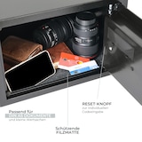 thumbnail of HMF Safe Tresor für Zuhause, Hotel oder Büro, Möbeltresor mit Zahlenschloss für DIN A4 Dokumente, 35 x 25 x 25 cm, Schwarz