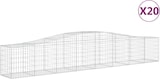 thumbnail of vidaXL Gabionen mit Hochbogen 20 Stk. 400x50x60/80cm Verzinktes Eisen