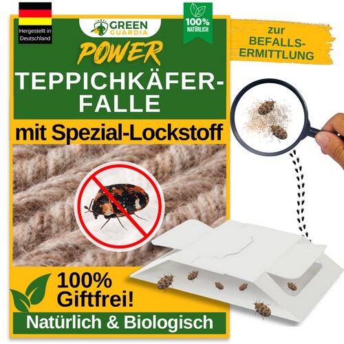 Green Guardia Teppichkäfer Falle mit Spezial-Lockstoff: 15