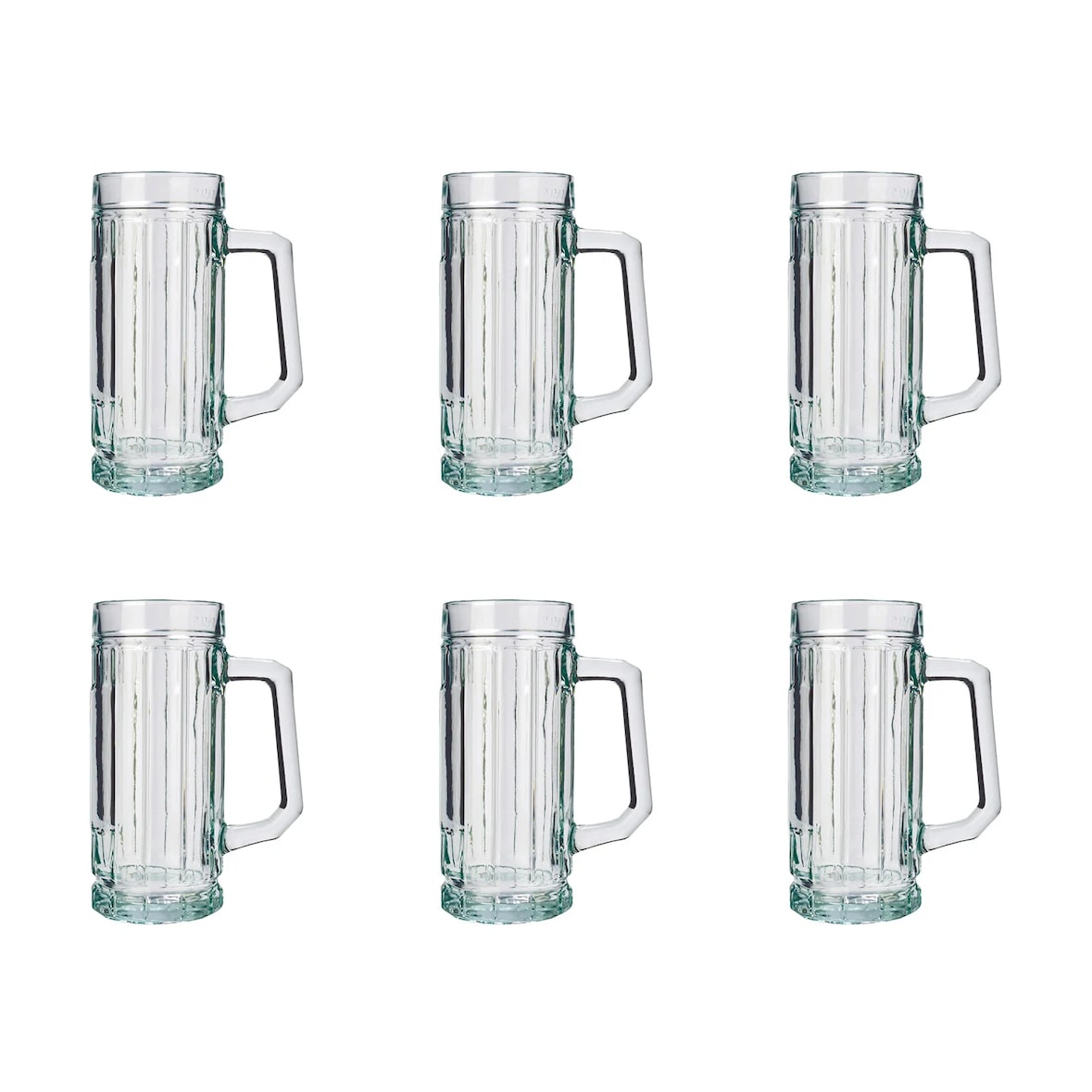 Bierglas, Bierkrug, Maßkrug, Bierseidel mit Schild 6er Set Biergläser, Gambrinus - 0,3 Liter