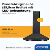 thumbnail of Exquisit Kamin-Dunstabzugshaube, 60cm Breite, Umluft, Abluft, 68 Watt, KH 60-8.3 inox