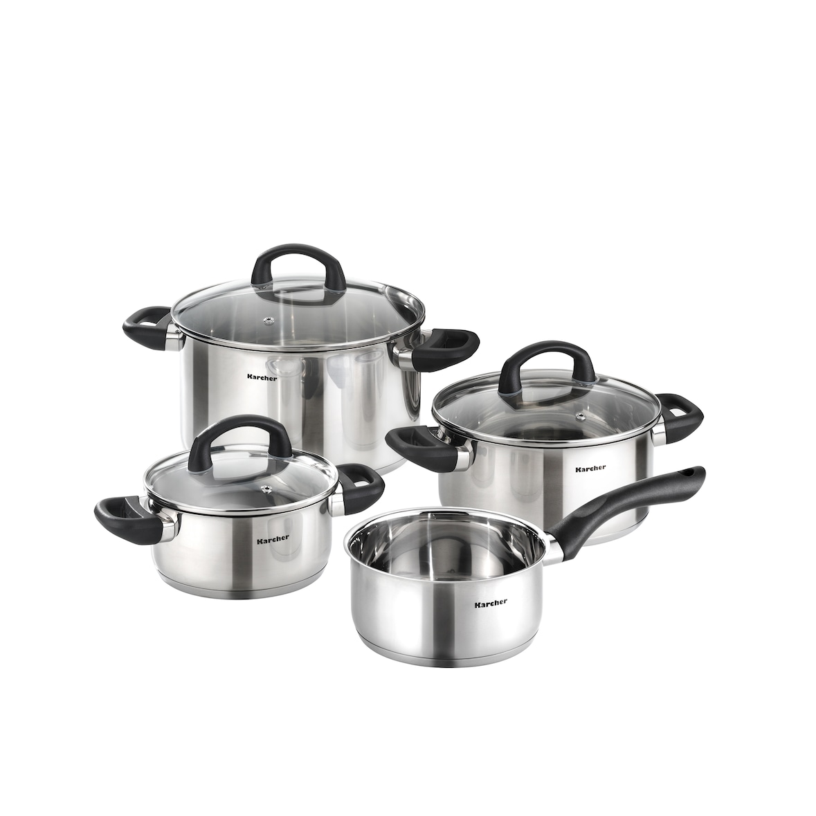 Karcher Topfset Mia (4-teilig, Edelstahl, Induktion)