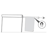 thumbnail of Nobo Portablocco con superficie in acciaio laccato, base mobile e bracci estensibili Impression Pro, 1901920