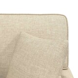 thumbnail of vidaXL Chaise Lounge met Rok met kussen Crème 91 x 157 x 91 cm Stof