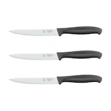 thumbnail of METRO PROFESSIONAL Allzweckmesser Utility knives, Edelstahl, 13 cm, schwarz, 3 Stück