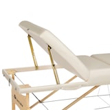 thumbnail of 3 Zonen Massageliege mit 10cm Polsterung und Holzgestellbeige