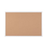 thumbnail of Tablón de anuncios de corcho antimicrobiano* Maya de Bi-Office, de 60 x 45 cm, de superficie de corcho, con marco de aluminio blanco