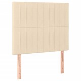 thumbnail of vidaXL Boxspringbett mit Matratze & LED Creme 90x200 cm Stoff