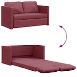 thumbnail of vidaXL Bodensofa mit Schlaffunktion Weinrot 112x174x55 cm Stoff