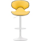 thumbnail of Décoshop26 - Set aus 2 modernen Barhockern mit mattweißen Metallbeinen und gelben Kunststoffsitzen 10_0000349