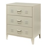 thumbnail of Helloshop26 - Praktische Metallkommode für Eingangsbereich Wohnzimmer oder Schlafzimmer mit 3 Schubladen Stahl 72 x 60 x 40 cm 03_0009302