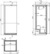 thumbnail of GastroHero Lagertiefkühlschrank SFH60V | 590 Liter | Profi Gefrierschrank | Stahlblech | Umluftkühlung | -18 bis -22 °C | energieeffizient