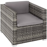 thumbnail of tectake Salottino in rattan Lignano con 2 poltrone - grigio - 404785
