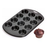 thumbnail of Muffin-Backform 12-Loch schwarz antihaft, 38 x 27 cm