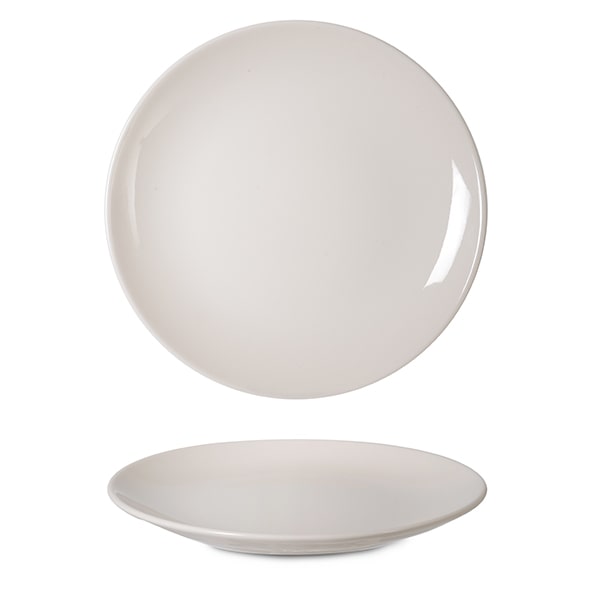 Plato Llano Coupe Valencia Blanco 27 cm 6 unidades