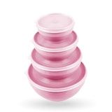 thumbnail of Vorratsdosen 8er Set "Rund" Rosa ( 2 x 4er )
