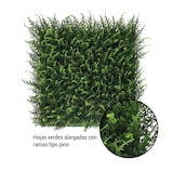 thumbnail of Bonerva | Jardín Vertical Artificial Halepensis | Pack 4 Piezas 50x50cm (1m²)| Planta artificial decoración oficina, hotel, restaurante | MAL1212