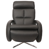 thumbnail of Relaxsessel HWC-L11, Design Fernsehsessel TV-Sessel Liegesessel, Liegefunktion drehbar, Voll-Leder ~ schwarz