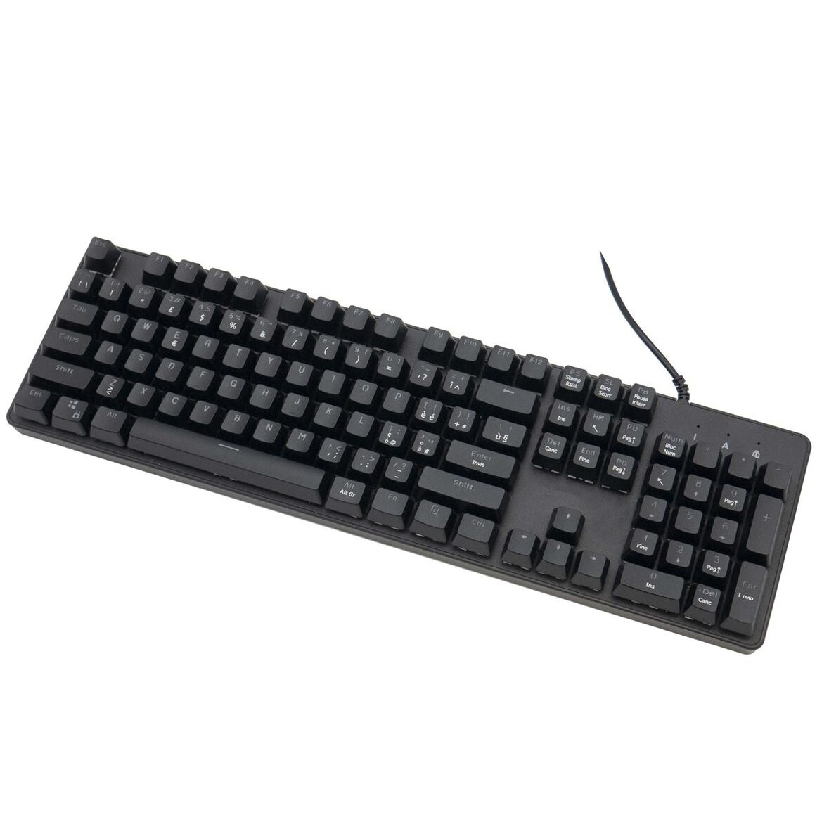Tastiera Meccanica Da Gaming Rgb Colorata Gioco Usb Cablata Pc 5 Profili