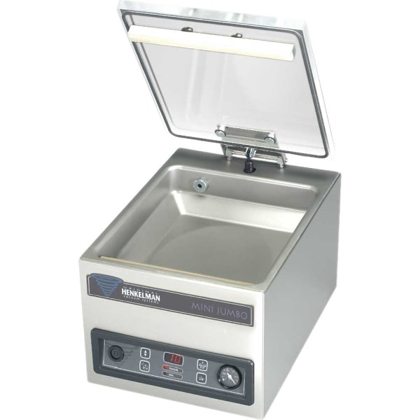 Mini Jumbo Kammer-Vakuummaschine mit Busch-Pumpe  280 mm Schweißbalken 450 x 330 x 295 mm