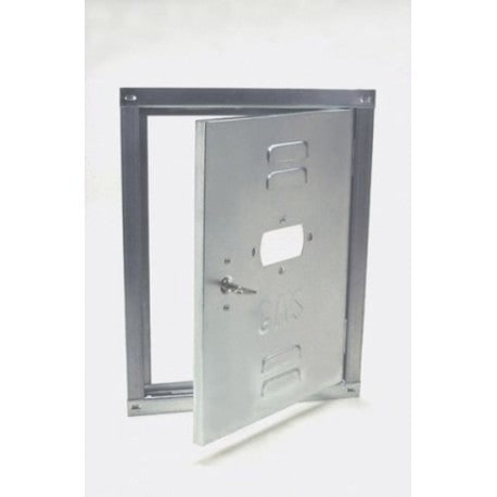 Sportello per contatori GAS in lamiera zincata - H70xL40 cm.