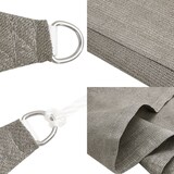 thumbnail of Toldo de vela rectangular HDPE gris claro 160 g/m² 2x3 m