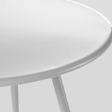 thumbnail of Table basse de terrasse ronde en métal blanc 40 cm