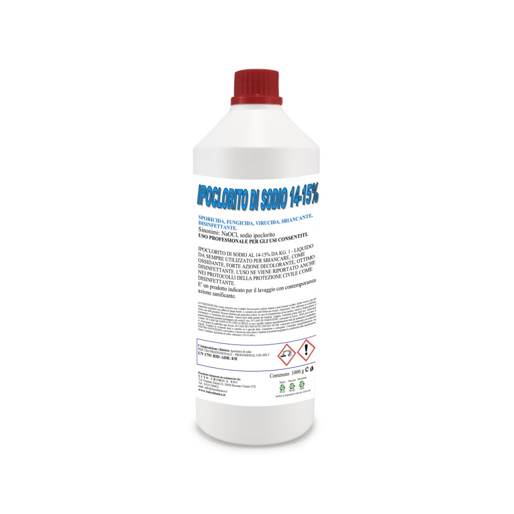 Ipoclorito Di Sodio 14/15% - 1 KG - Prodotto Professionale