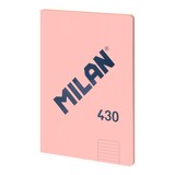 thumbnail of MILAN 430 - Libreta A4 Encolada. Papel Cuadriculado 48 Hojas 95gr Rosa