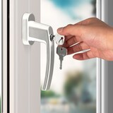 thumbnail of MONZANA® Fenstergriffe10er Set Aluminium weiß inkl. Schlüssel