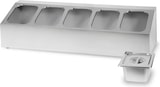 thumbnail of Contenedor de ingredientes VERTES 5 x 1/6 GN acero inox, 100 mm, higiénico, resistente, -40° a 300 °C, para gastronomía y baño maría